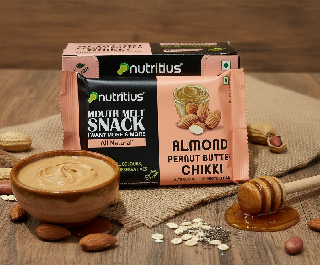 Almond Peanut Butter Chikki