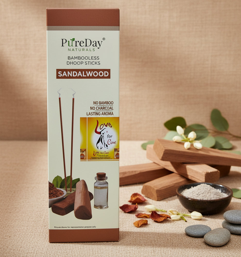 PureDay Naturals Sandalwood bambooless dhoop sticks