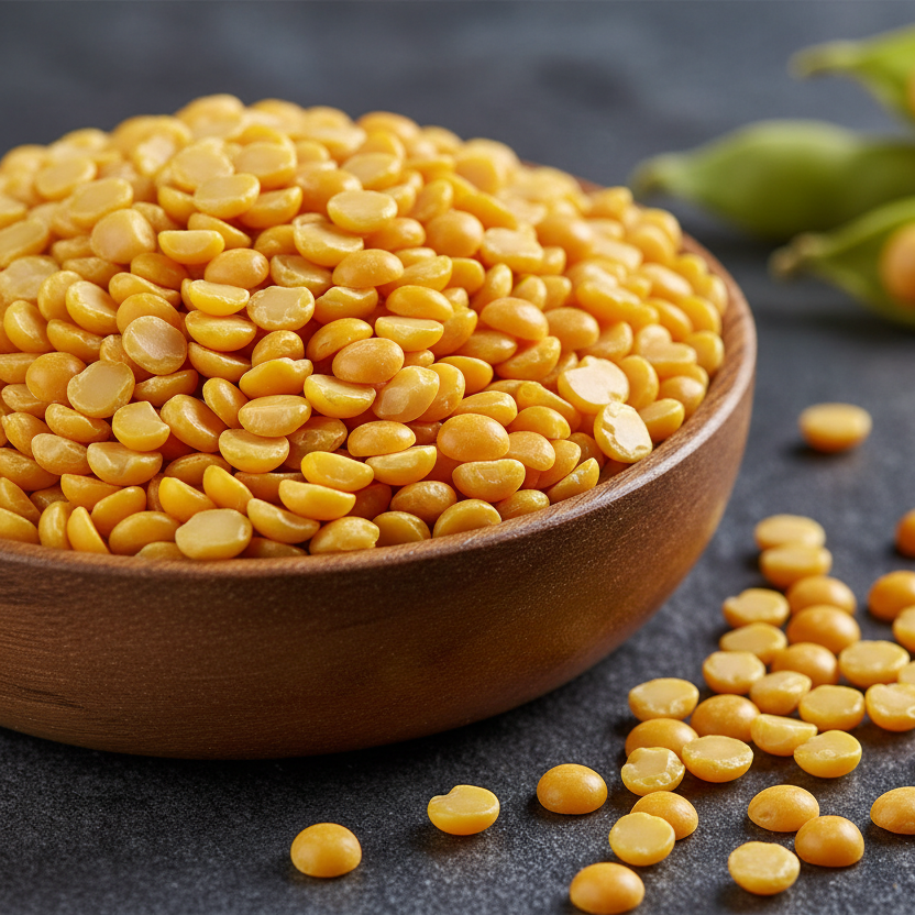 Create an image of polished toor dal